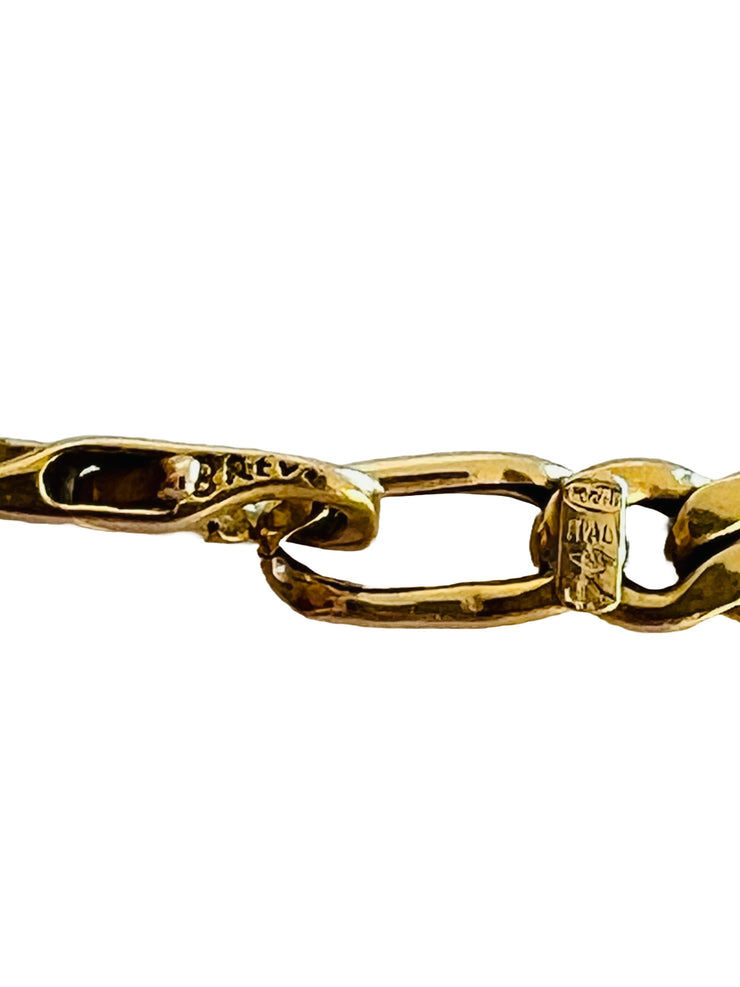 14k Lions of Judah Medallion With Figaro Chain