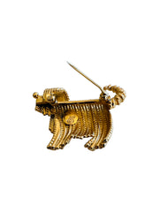 Shaggy Dog Figural Brooch