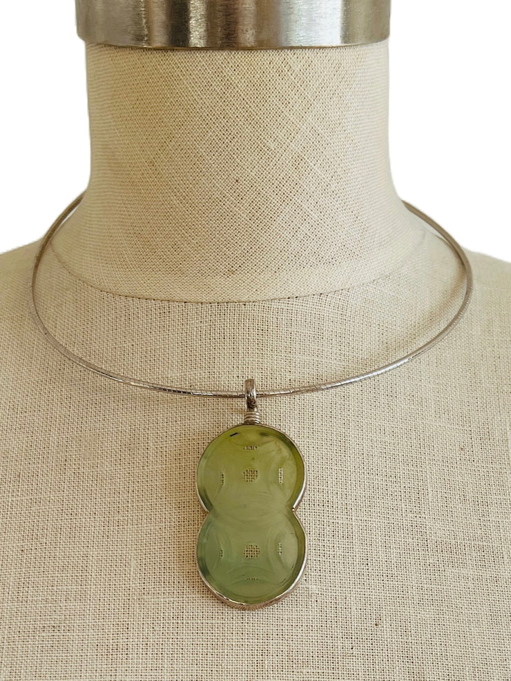 Que Milargo 925 Carved Infinity Charm Pendant