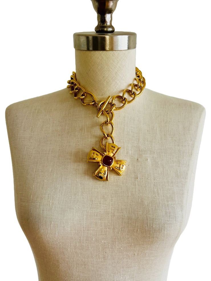 Chunky Toggle Chain Choker Necklace