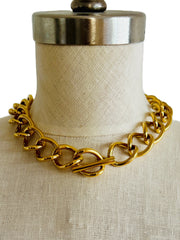 Chunky Toggle Chain Choker Necklace