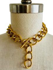 Chunky Toggle Chain Choker Necklace