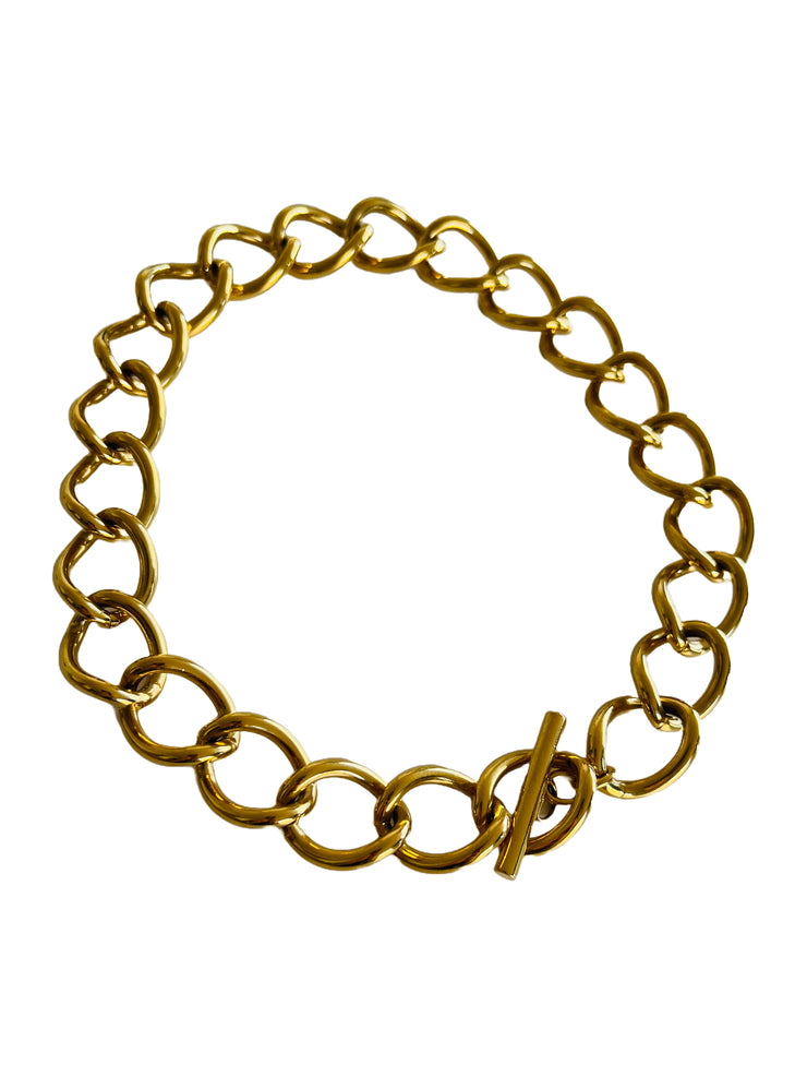 Chunky Toggle Chain Choker Necklace