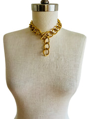 Chunky Toggle Chain Choker Necklace