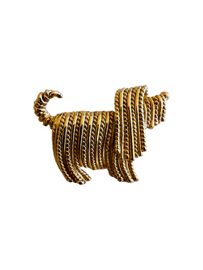 Shaggy Dog Figural Brooch