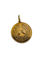 14k Lions of Judah Medallion Pendant