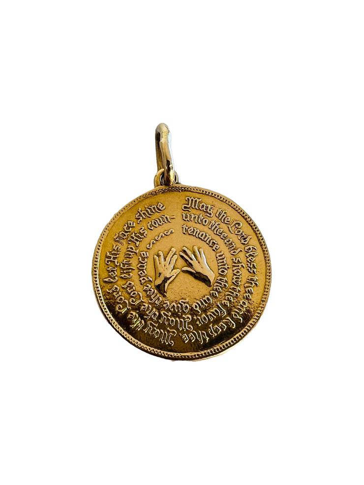 14k Lions of Judah Medallion Pendant