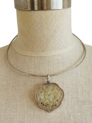 Que Milargo 925 Carved Phoenix Bird Charm Pendant