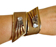 Starburst Hinged Clamper Bracelet