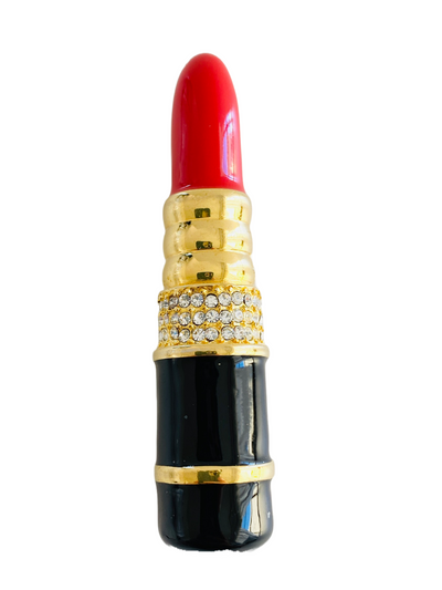KJL Red Lipstick Brooch