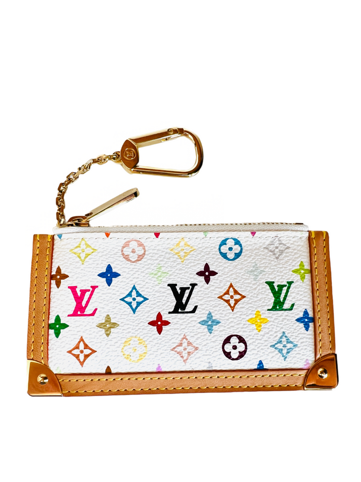 2003 Louis Vuitton Logo Monogram Multicolor Pochette Wallet – Mon