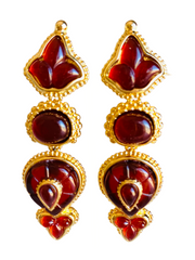 MMCF Red Dangle Earrings