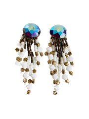 1980's Tassel Clip Earrings