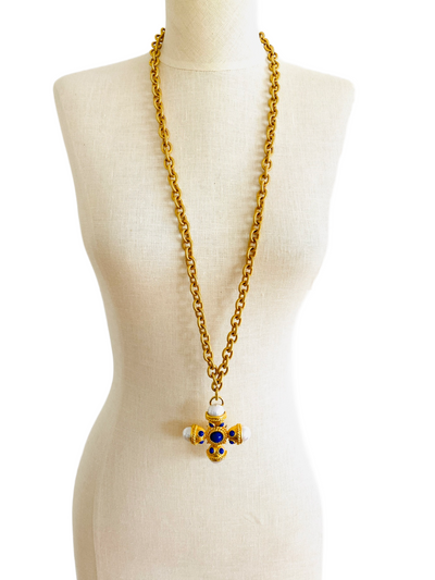 Heavy Maltese Cross Necklace