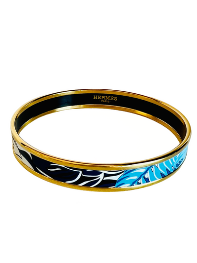 Hermes Enamel Bangle Bracelet