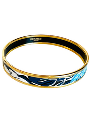 Hermes Enamel Bangle Bracelet