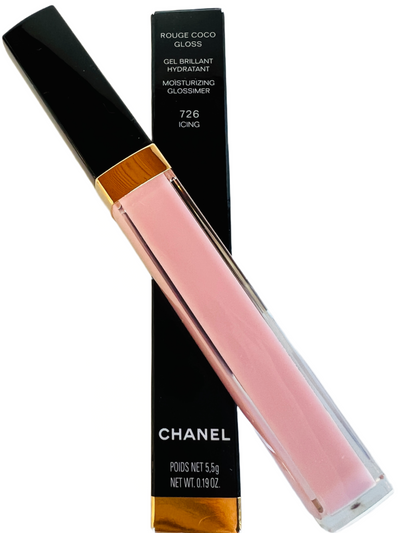 CHANEL Rouge Coco Gloss Moisturising Glossimer, 726 Icing - 5.5g NEW!