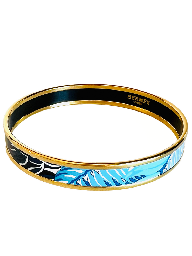 Hermes Enamel Bangle Bracelet