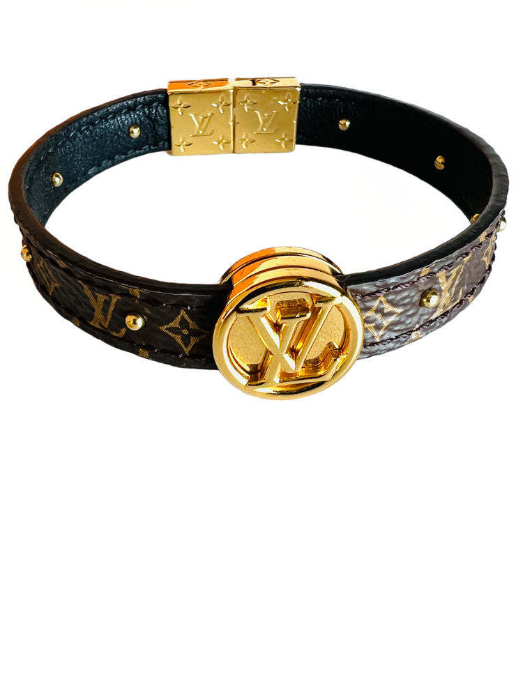 vuitton monogram bracelet gold