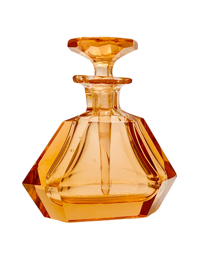 Peach Czech Perfume Bottle