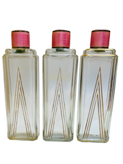 1935 Art Deco French Guilloché Perfume Bottles