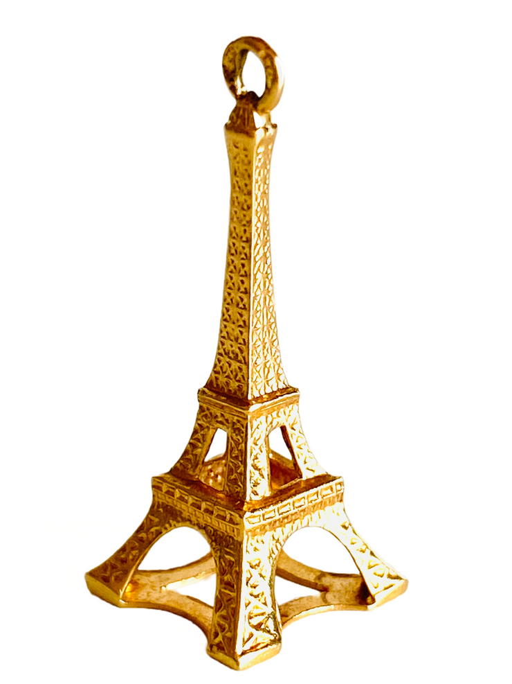 18K Eiffel Tower Charm Pendant
