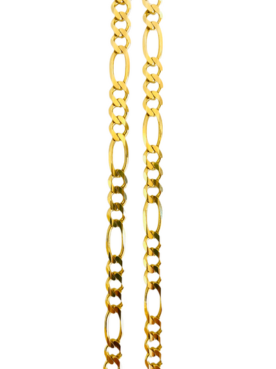 Unisex 14K Italian Figaro Chain Necklace