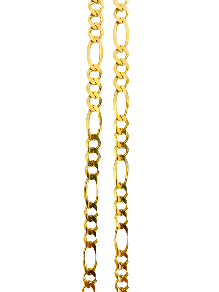 Unisex 14K Italian Figaro Chain Necklace