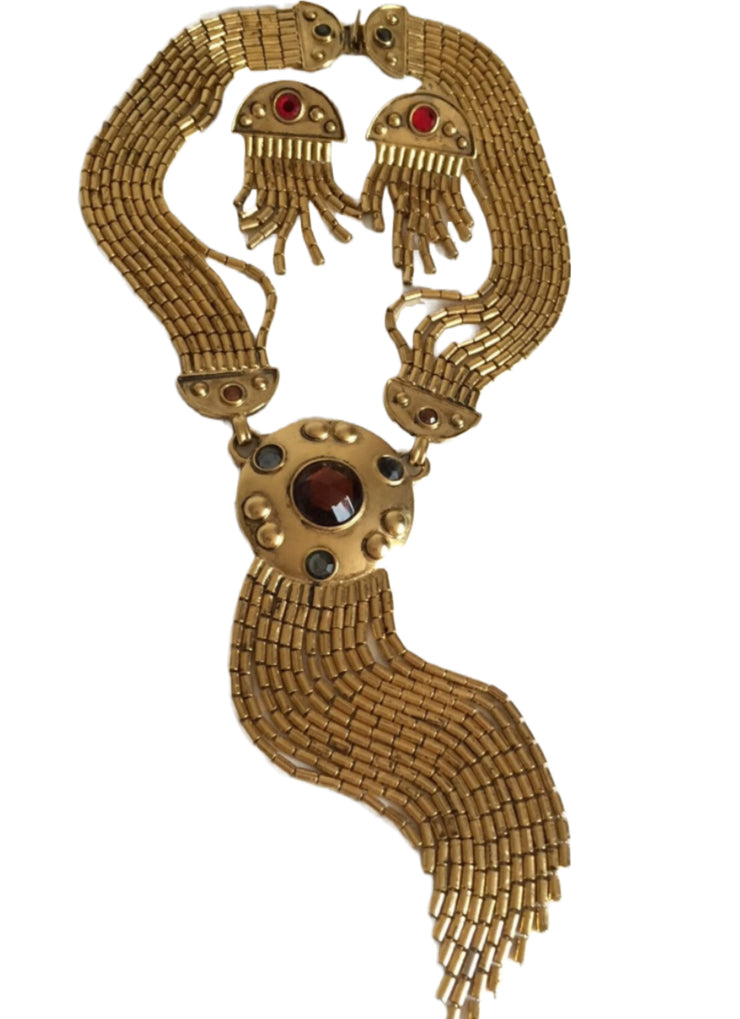 Ben Amun Statement Necklace & Earrings