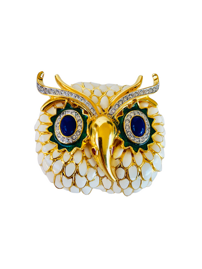 KJL Owl Brooch