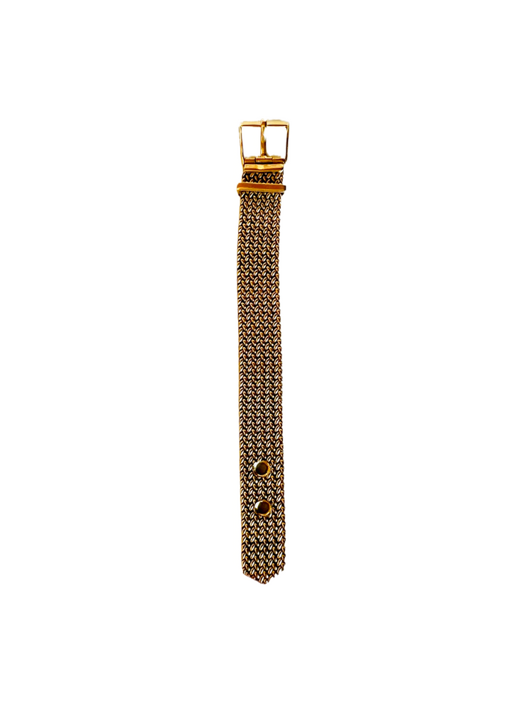 1940's Retro 18k Gold Mesh Buckle Ring