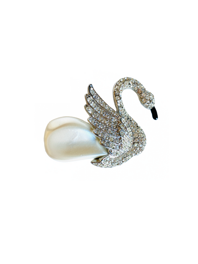 Kenneth Lane Swan Brooch