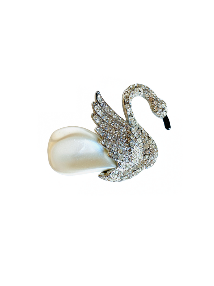 Kenneth Lane Swan Brooch