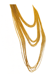 Heavy Multi Cable Chain Tiered Necklace