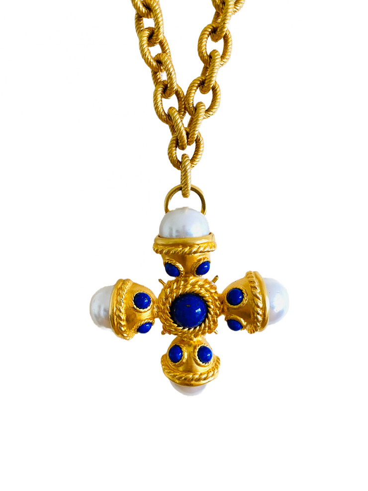 Heavy Maltese Cross Necklace