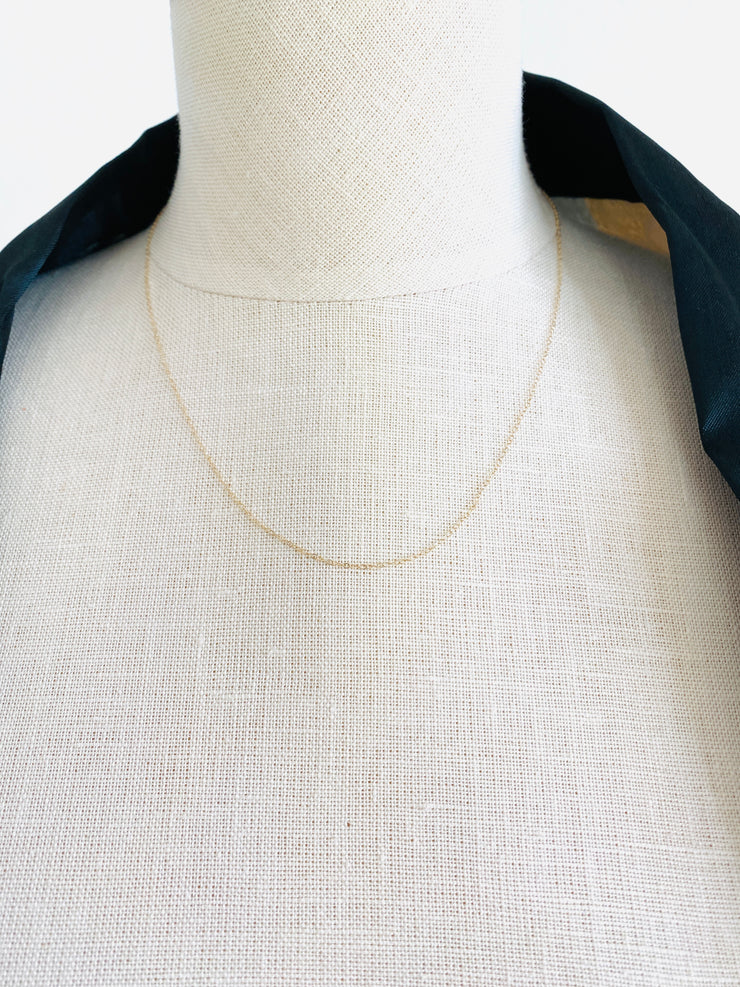 Delicate 14K Cable Chain Necklace