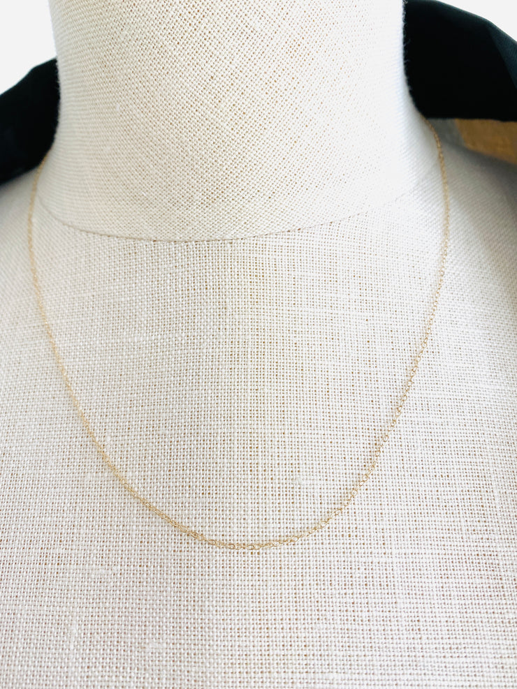 Delicate 14K Cable Chain Necklace