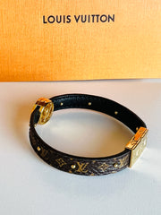 Louis Vuitton LV Circle Reversible Bracelet Monogram Canvas and Leather  Brown 1553162