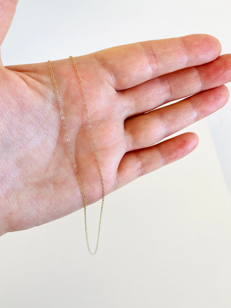 Delicate 14K Cable Chain Necklace