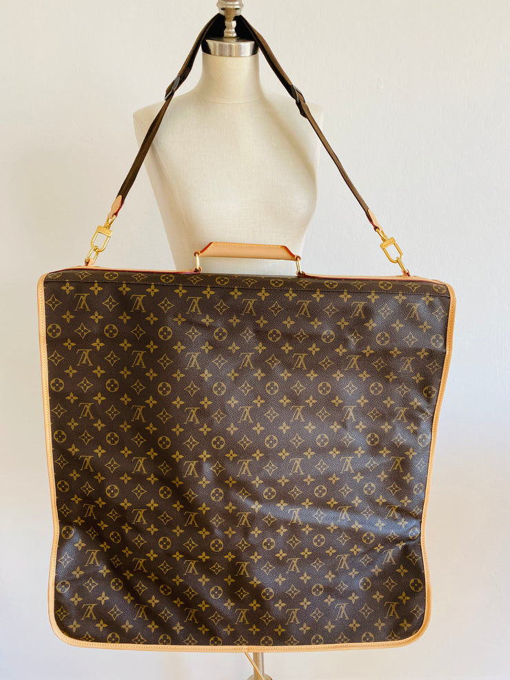 Men's Louis Vuitton Logo Monogram Fold Over Portable 5 Cintres