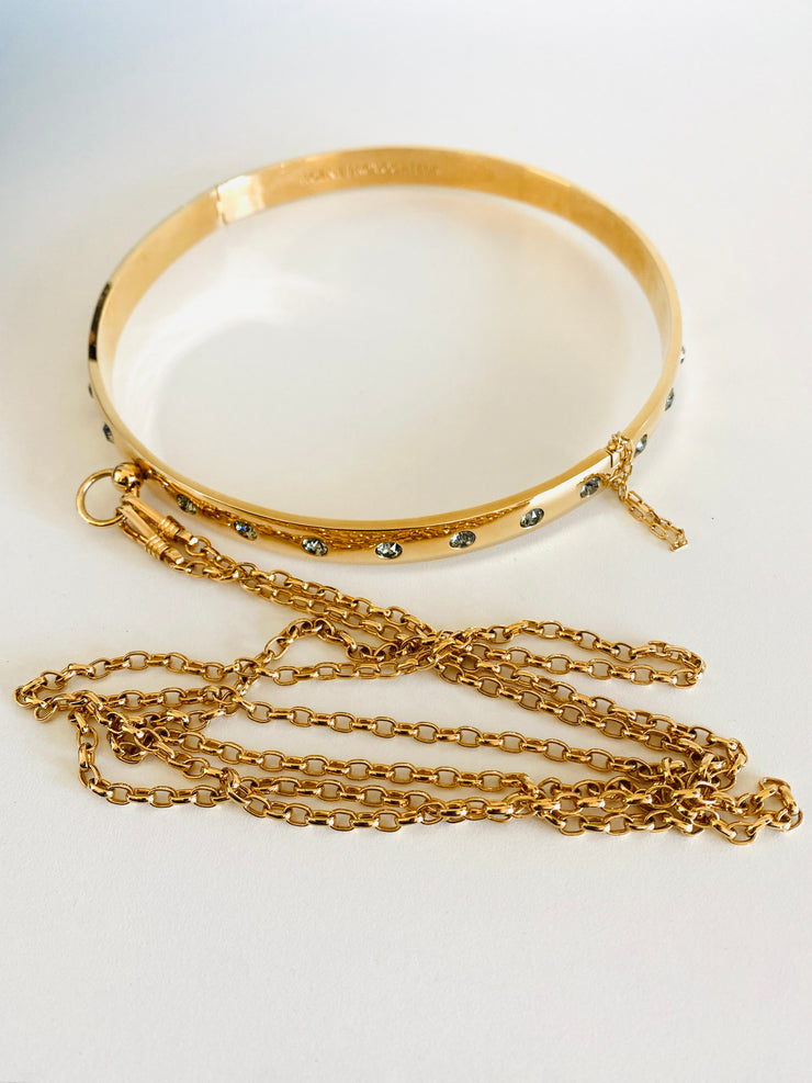 Agent Provacateur Swarovski Crystal Gold Chain Choker