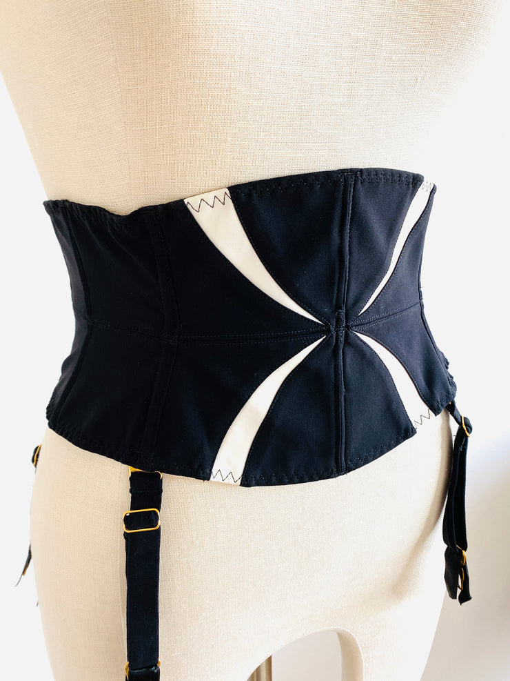 Agent Provocateur Black White "Fenella" Waspie Sz 3