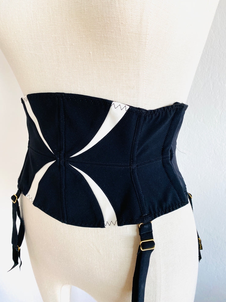 Agent Provocateur Black White "Fenella" Waspie Sz 3