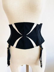 Agent Provocateur Black White "Fenella" Waspie Sz 3