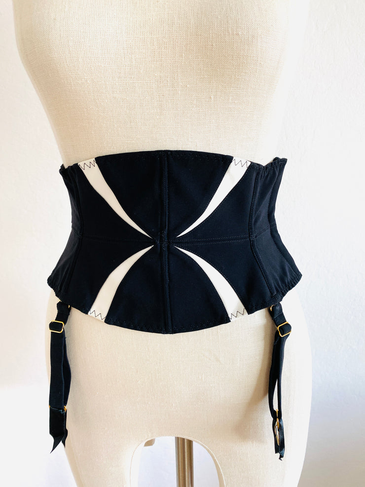 Agent Provocateur Black White "Fenella" Waspie Sz 3
