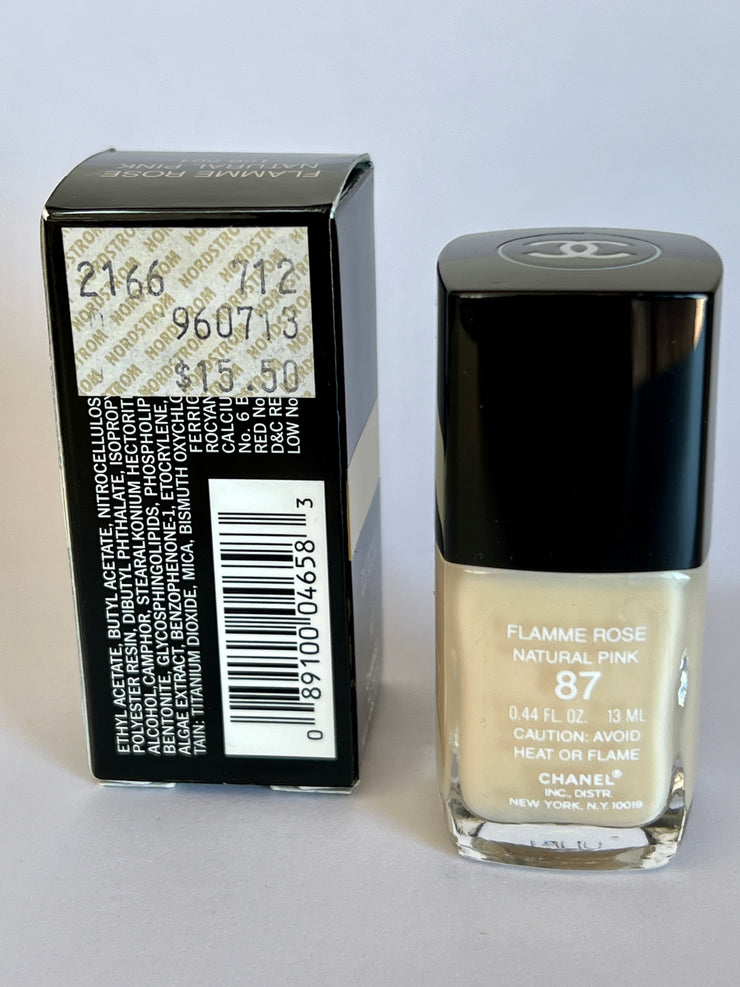 Chanel Nail Color Flamme Rose Natural Pink # 87