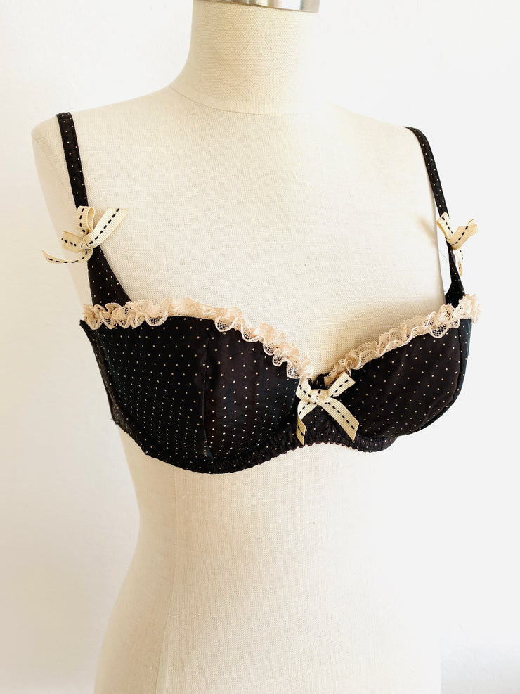 Agent Provocateur Brown Polka Dot Bra 34D