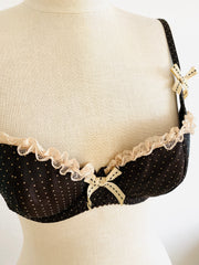 Agent Provocateur Brown Polka Dot Bra 34D