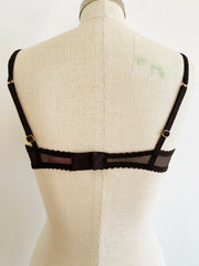 Agent Provocateur Brown Polka Dot Bra 34D