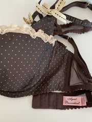 Agent Provocateur Brown Polka Dot Bra 34D